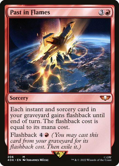 Past in Flames 40K-206 Mythic Near Mint Englisch