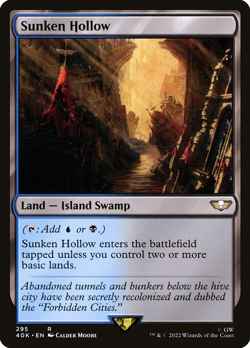 Sunken Hollow 40K-295 Rare Near Mint Englisch
