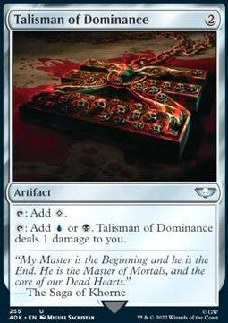 Talisman of Dominance 40K-255 Uncommon Near Mint Englisch