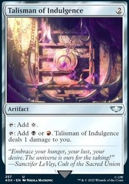 Talisman of Indulgence 40K-257 Uncommon Near Mint Englisch