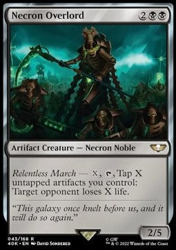 Necron Overlord 40K-43 Rare Near Mint Englisch