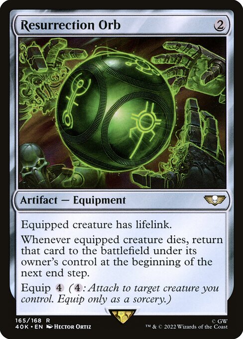 Resurrection Orb 40K-165 Rare Near Mint Englisch Foil