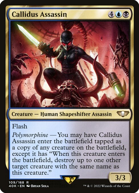 Callidus Assassin 40K-109 Rare Near Mint Englisch