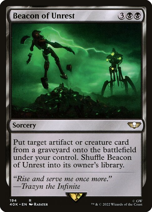 Beacon of Unrest 40K-194 Rare Near Mint Englisch