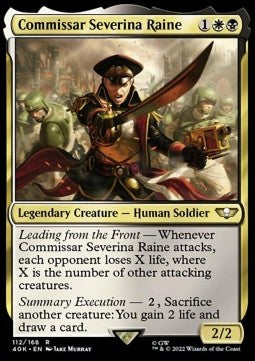 Commissar Severina Raine 40K-112 Rare Near Mint Englisch