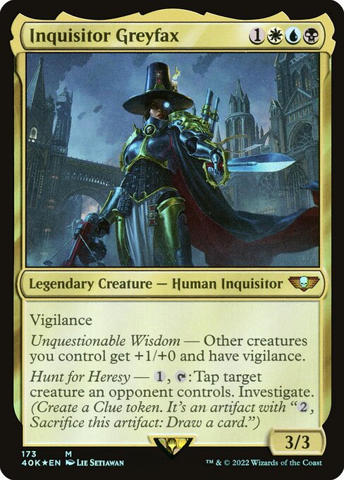 Inquisitor Greyfax 40K-173 Mythic Near Mint Englisch Foil