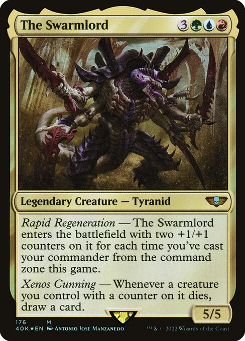The Swarmlord 40K-176 Mythic Near Mint Englisch Foil