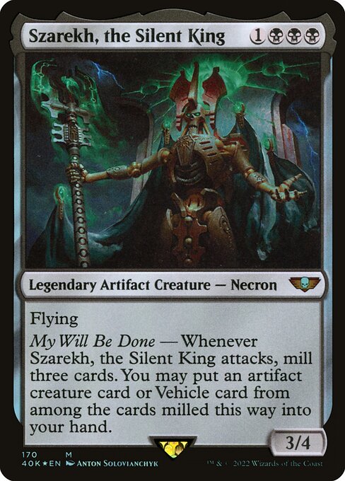 Szarekh, the Silent King 40K-170 Mythic Near Mint Englisch Foil
