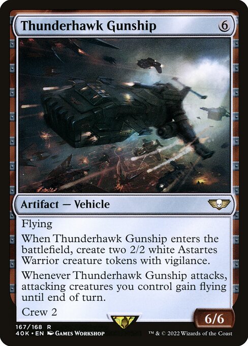 Thunderhawk Gunship 40K-167 Rare Near Mint Englisch
