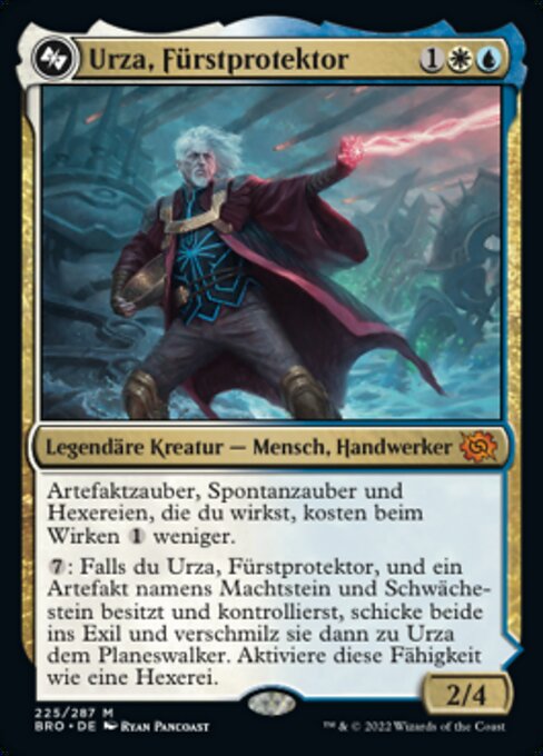 Urza, Lord Protector // Urza, Planeswalker BRO-225 Mythic Excellent Deutsch Foil