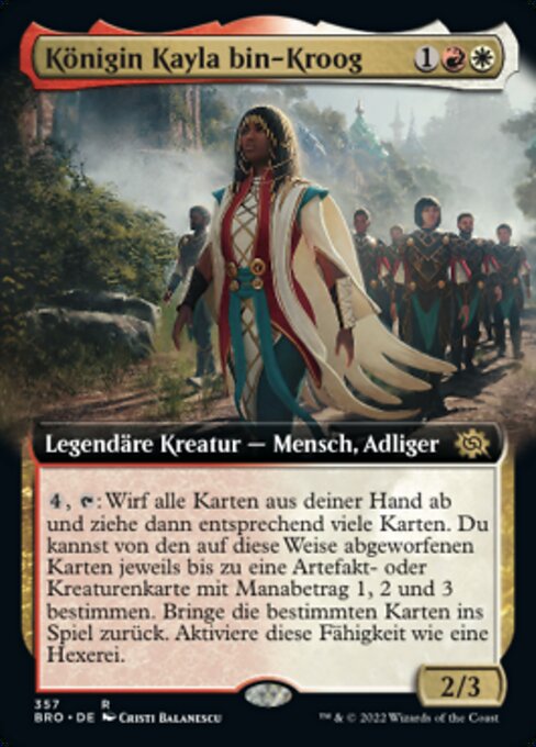 Queen Kayla bin-Kroog XBRO-357 Rare Excellent Deutsch