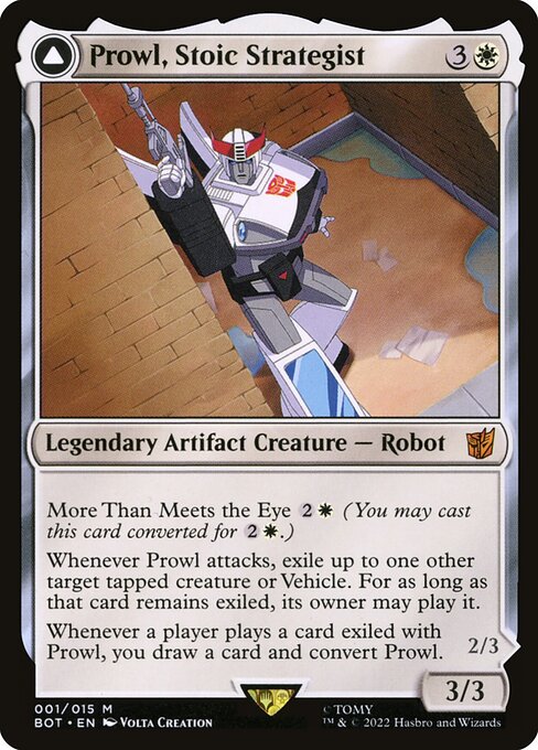 Prowl, Stoic Strategist // Prowl, Pursuit Vehicle (V.1) BOT-1 Mythic Excellent Deutsch