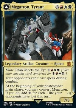 Megatron, Tyrant // Megatron, Destructive Force BOT-12 Mythic Excellent Englisch