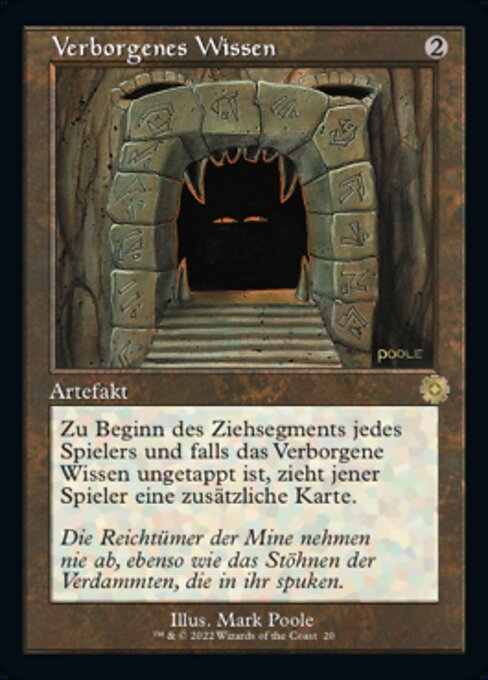 Verborgenes Wissen (V.1) BRR-20 Rare Near Mint Deutsch