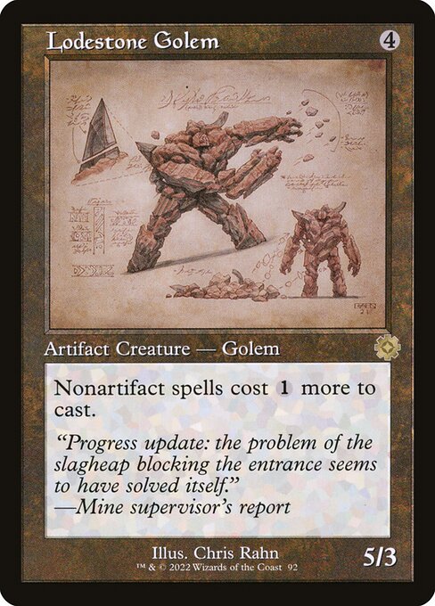 Lodestone Golem BRR-92 Rare Excellent Englisch
