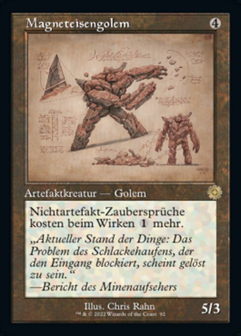 Magneteisengolem (V.2) BRR-92 Rare Near Mint Deutsch