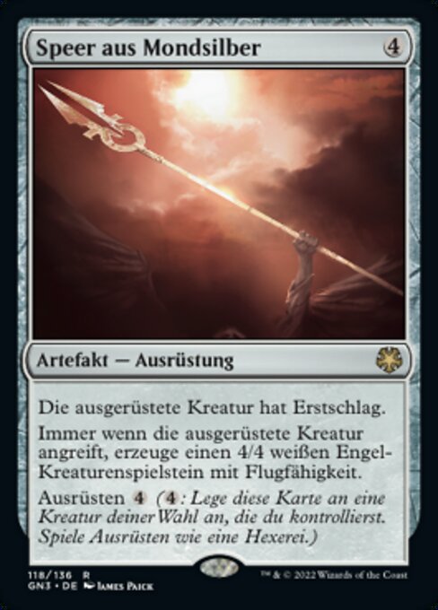 Speer aus Mondsilber GN3-118 Rare Near Mint Deutsch