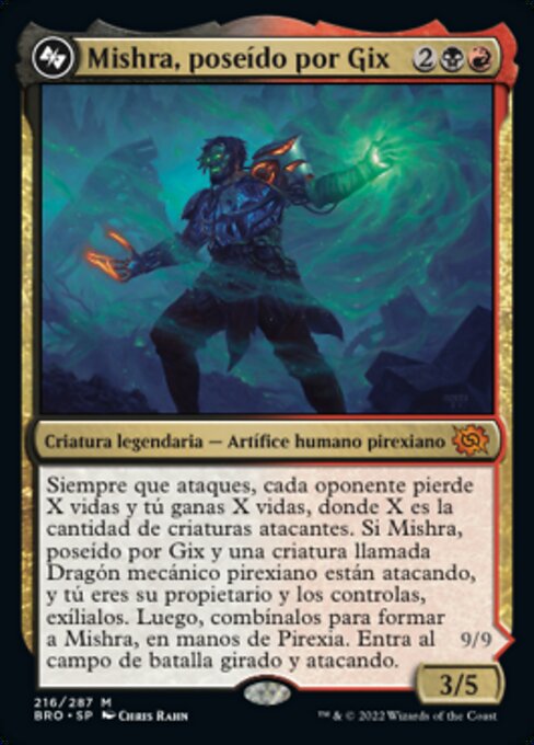 Mishra, Claimed by Gix // Mishra, Lost to Phyrexia BRO-216 Mythic Excellent Spanisch