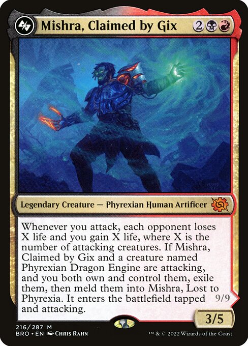 Mishra, Claimed by Gix // Mishra, Lost to Phyrexia BRO-216 Mythic Near Mint Englisch