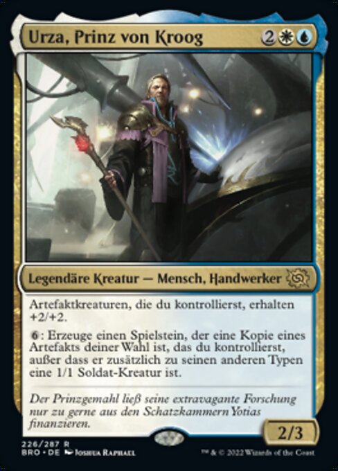 Urza, Prince of Kroog BRO-226 Rare Near Mint Deutsch