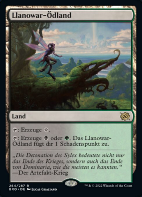 Llanowar-Ödland BRO-264 Rare Near Mint Deutsch