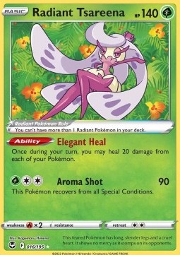 Radiant Tsareena SIT-016 Ultra Rare Near Mint Englisch