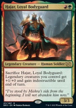 Hajar, Loyal Bodyguard BRO-211 Rare Excellent Englisch Foil