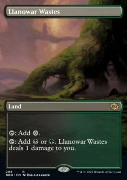 Llanowar Wastes XBRO-299 Rare Near Mint Englisch