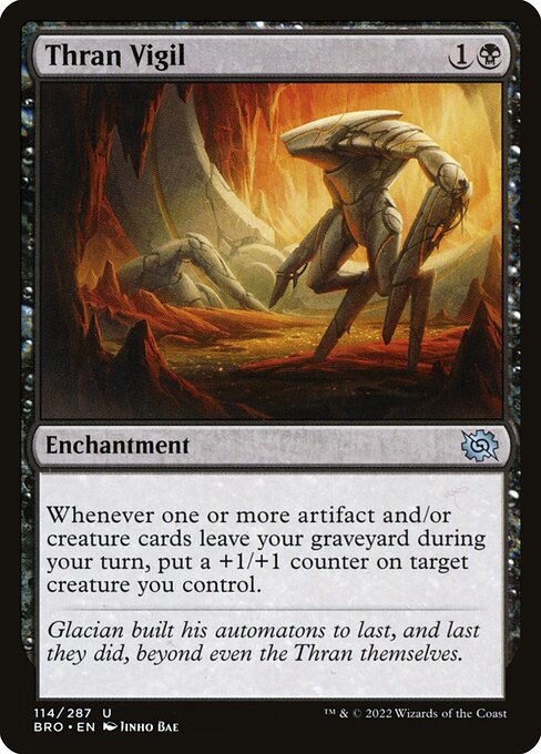 Thran Vigil BRO-114 Uncommon Near Mint Englisch Foil