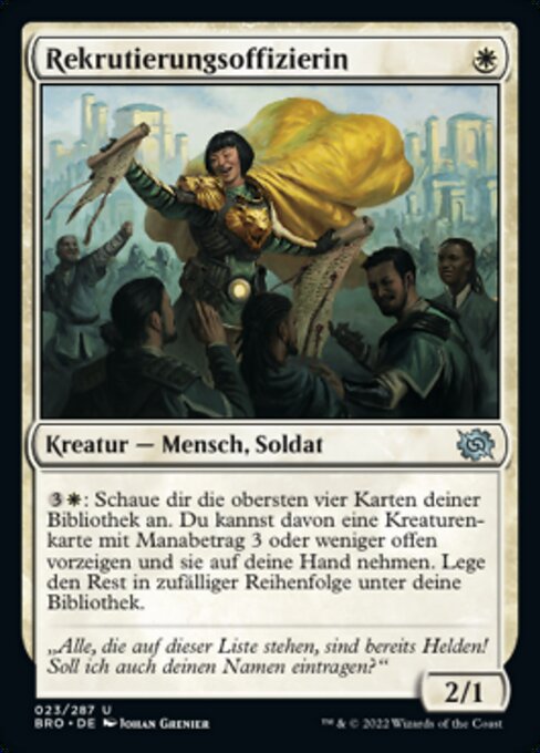 Rekrutierungsoffizierin BRO-23 Uncommon Excellent Deutsch