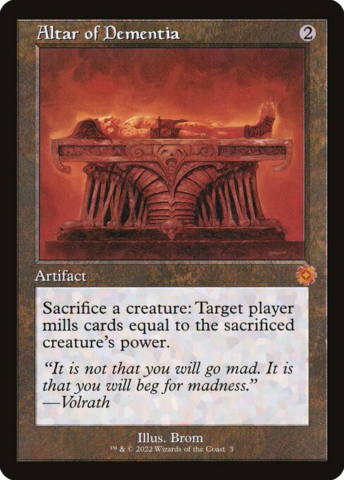 Altar of Dementia BRR-3 Mythic Near Mint Englisch