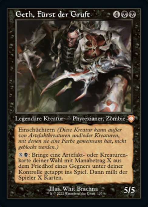 Geth, Fürst der Gruft BRC-107 Mythic Near Mint Deutsch