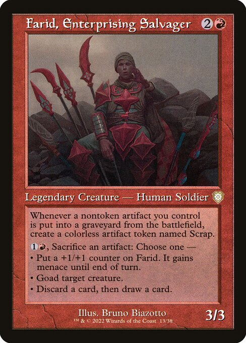 Farid, Enterprising Salvager BRC-13 Rare Near Mint Englisch