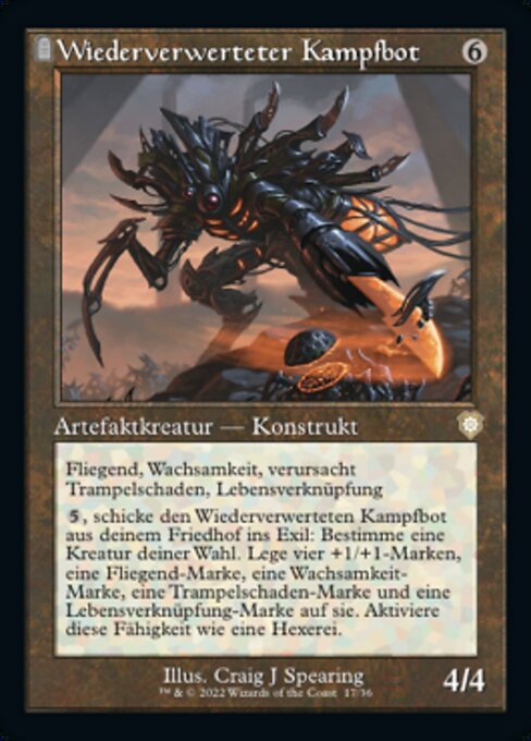 Wiederverwerteter Kampfbot BRC-17 Rare Near Mint Deutsch