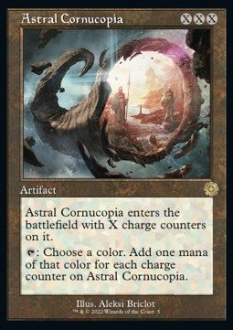 Astral Cornucopia (V.1) BRR-5 Rare Light Played Englisch Foil