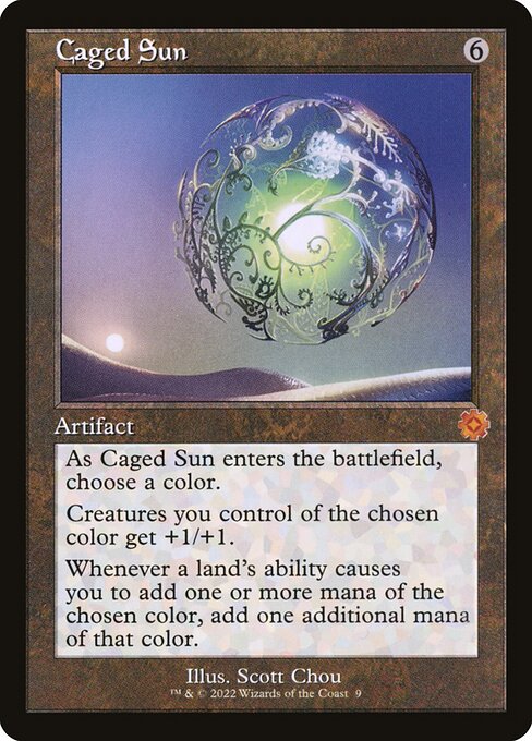 Caged Sun BRR-9 Mythic Near Mint Englisch Foil