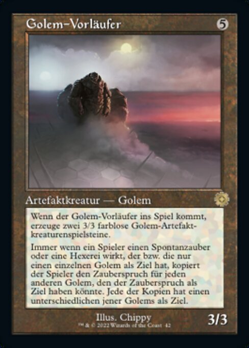 Golem-Vorläufer (V.1) BRR-42 Rare Excellent Deutsch