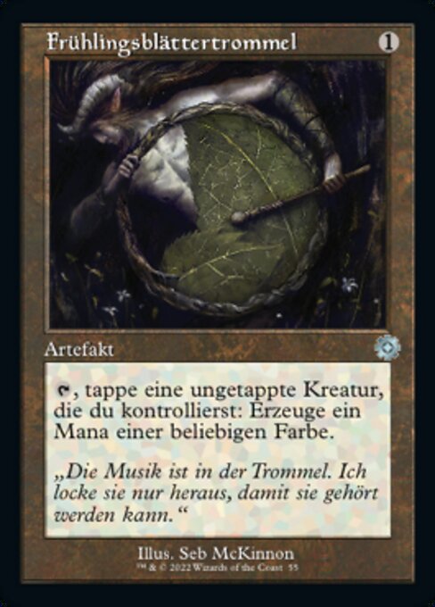 Frühlingsblättertrommel (V.1) BRR-55 Uncommon Near Mint Deutsch Foil