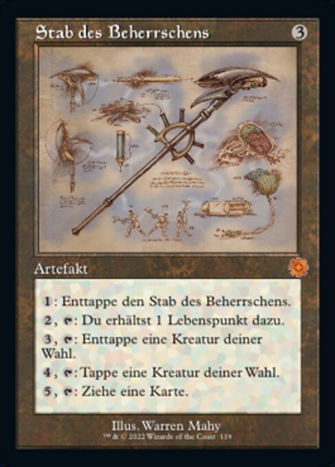 Stab des Beherrschens (V.2) BRR-119 Mythic Excellent Deutsch