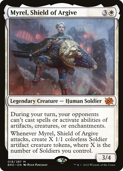 Myrel, Shield of Argive BRO-18 Mythic Excellent Englisch Foil
