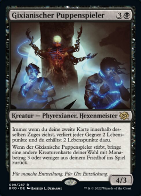 Gixianischer Puppenspieler BRO-99 Rare Light Played Deutsch