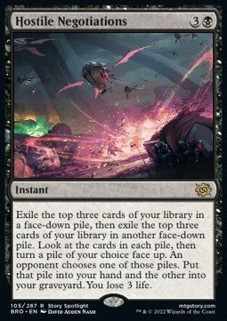 Hostile Negotiations BRO-105 Rare Near Mint Englisch