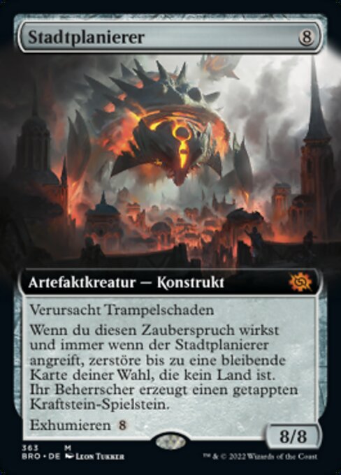 Stadtplanierer XBRO-363 Mythic Excellent Deutsch Foil