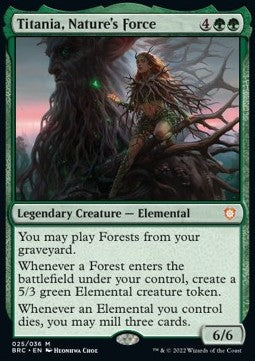 Titania, Nature's Force (V.1) XBRC-25 Mythic Excellent Englisch