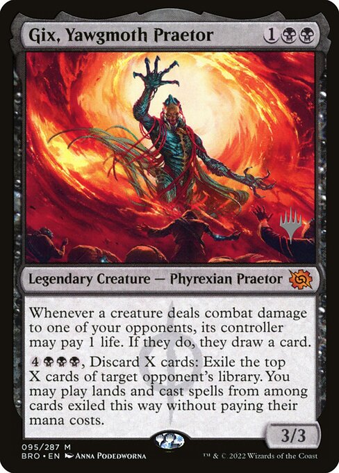 Gix, Yawgmoth Praetor PBRO-95 Mythic Near Mint Englisch