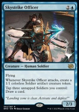 Skystrike Officer (V.2) PBRO-62 Rare Excellent Deutsch Foil