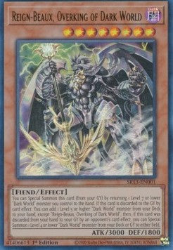 Reign-Beaux, Oberkönig der Finsteren Welt SR13-DE001 Ultra Rare Light Played Deutsch 1. Auflage