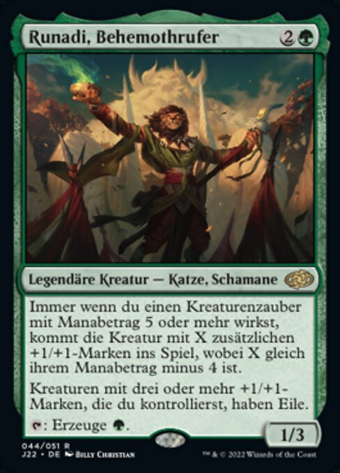 Runadi, Behemothrufer J22-44 Rare Near Mint Deutsch