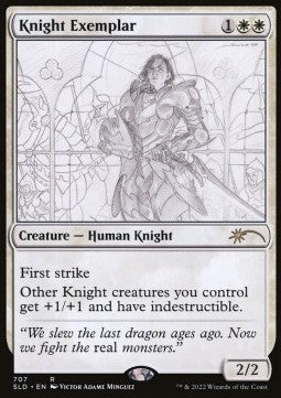 Knight Exemplar SLD-707 Rare Excellent Englisch Foil
