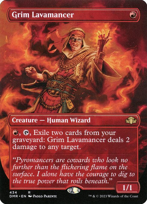 Grim Lavamancer XDMR-434 Rare Near Mint Englisch Foil